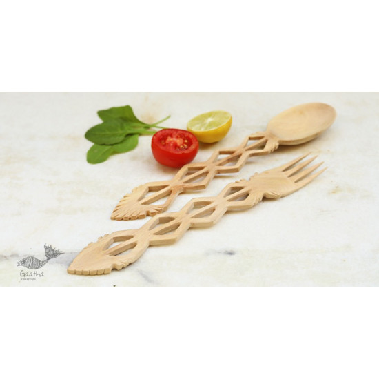 Purnak ✼ Udayagiri Wooden Cutlery - Set of Tow ✼ { 4 }